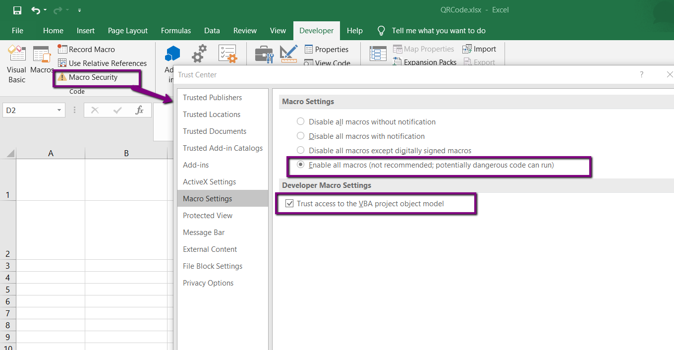 Excel Qr Code Generator Vba From Cells Source Codes Bytescout