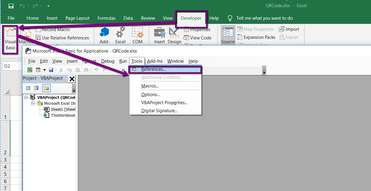 Excel Qr Code Generator Vba From Cells Source Codes Bytescout