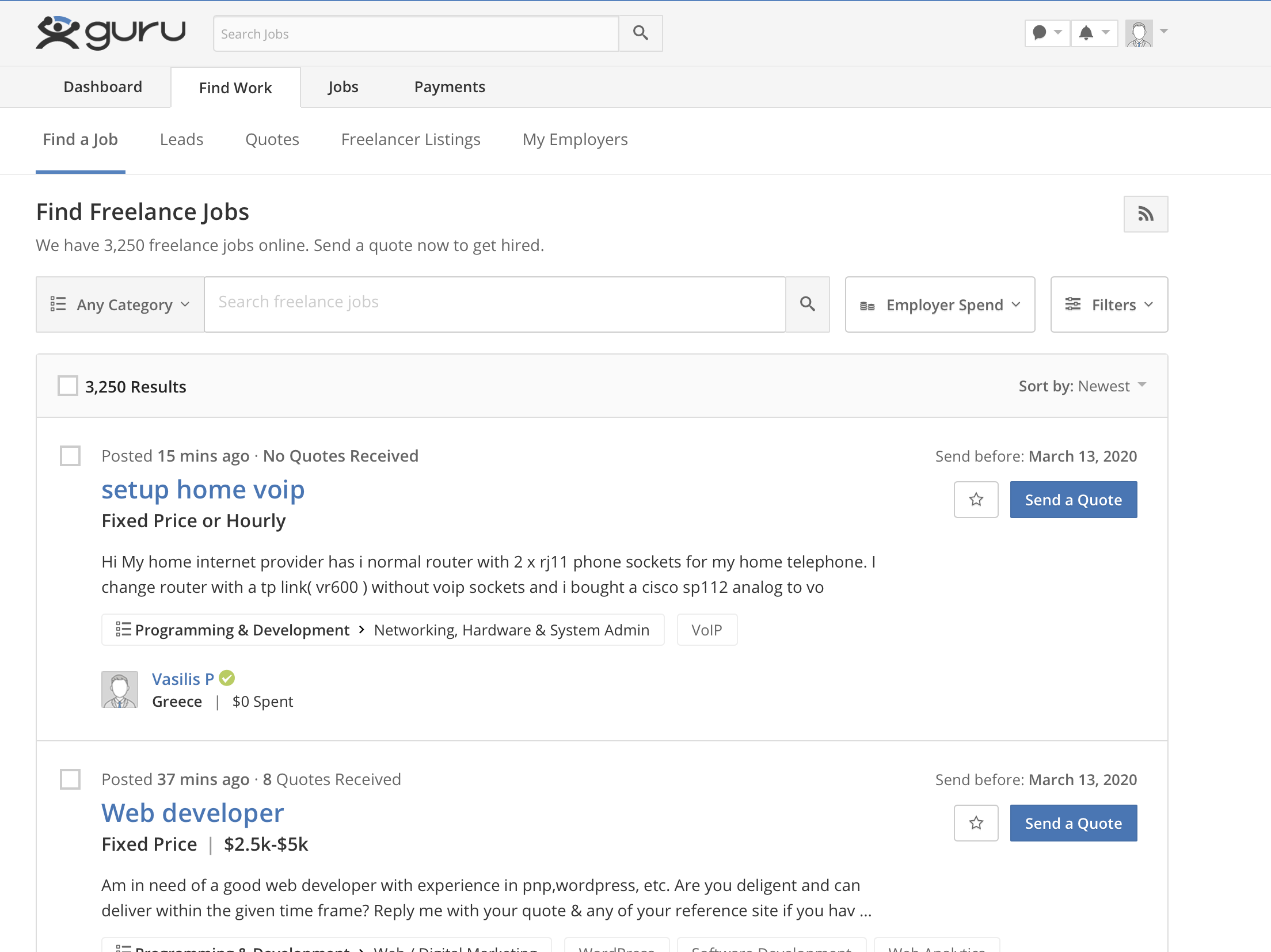 How to Find Job on Guru.com