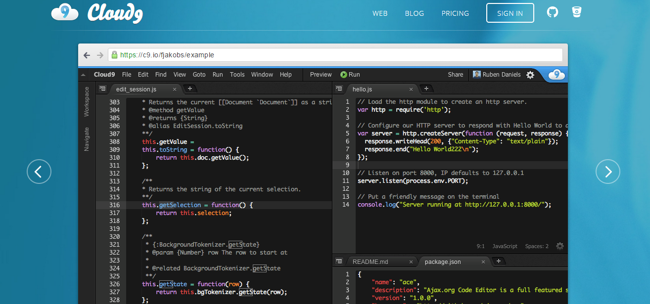 Cloud9 Code Editor