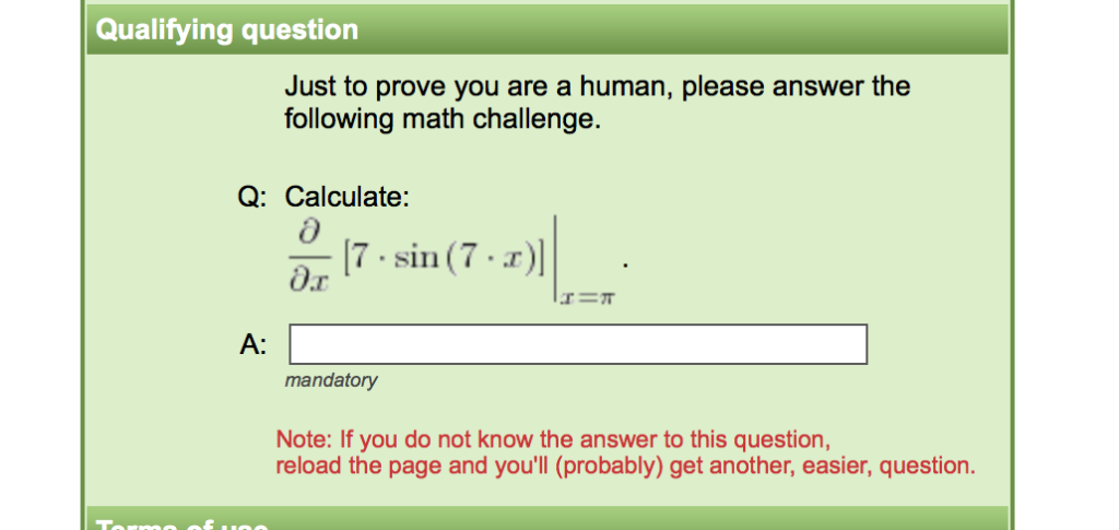 real captcha from random.irb.hr signup page