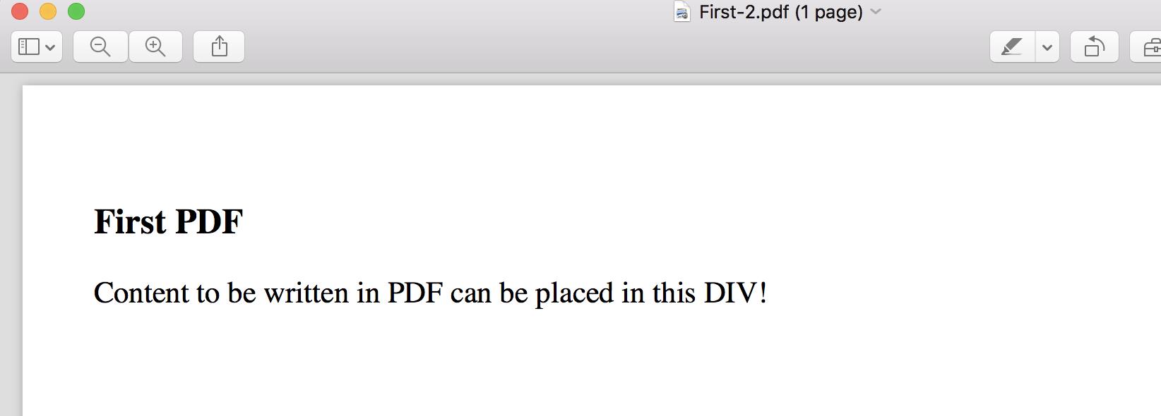 Create a PDF File