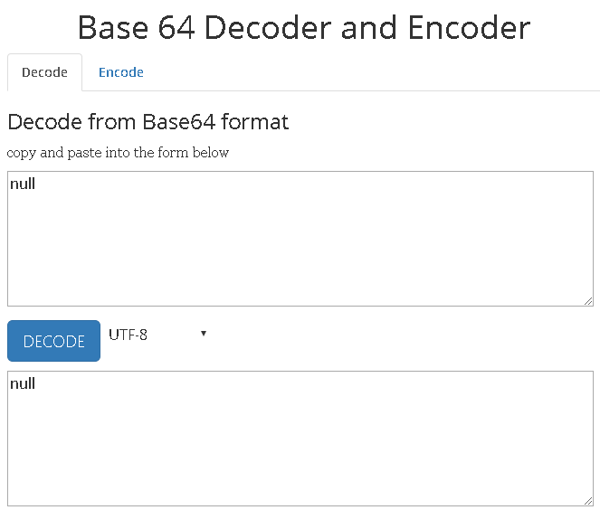 cli base64 decode string