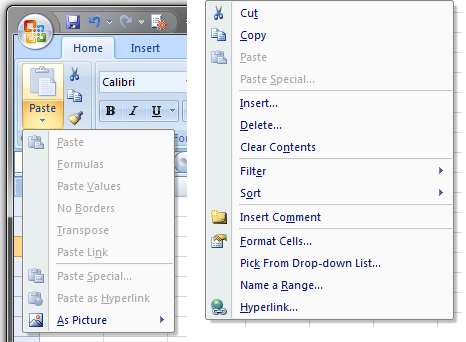 Excel Function Paste Special