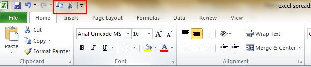 Microsoft Excel Menu Function