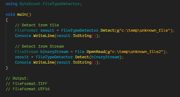 Detect File Types