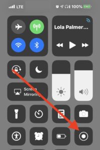 screen video recording option in ios allowing to record video from screen including screentime password