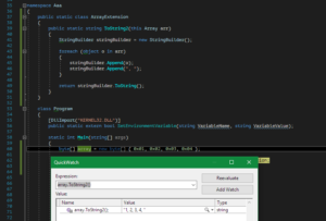 How to visualize content of Arrays in Visual Studio while debugging ...