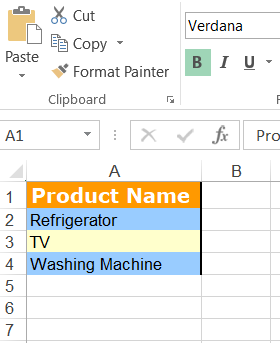 Formatting Excel Files