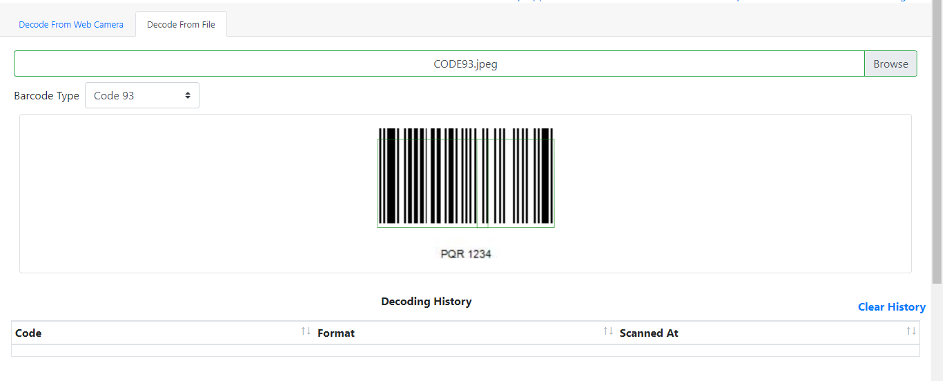 Online Barcode Scanner