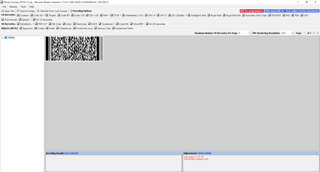 How To Read Pdf417 Barcodes With Bytescout Barcode Reader Bytescout 2149