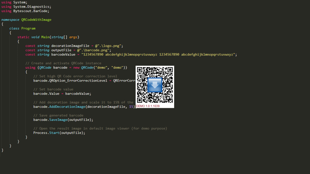 Generate QR Codes, Add Images to QR Codes - ByteScout