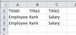 CSV File