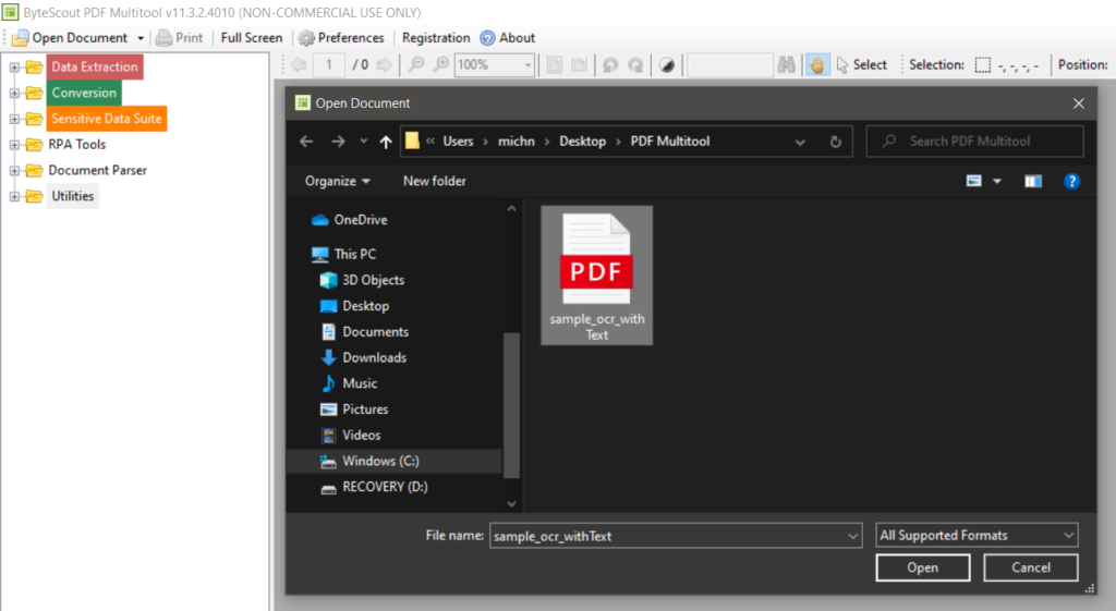 How to Use OCR Modes and Extract Scanned PDF to Text using PDF ...