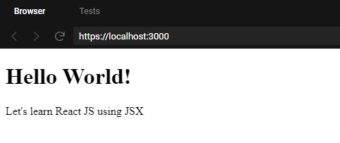 JSX Output