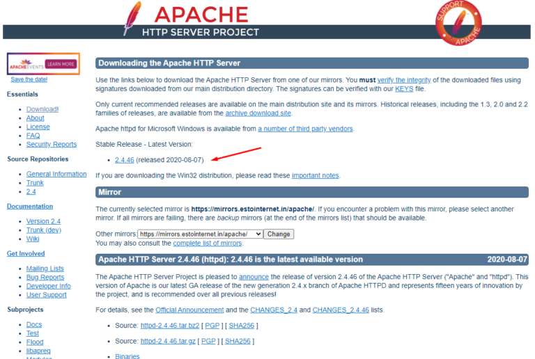 How To Install Apache Web Server On Windows - ByteScout