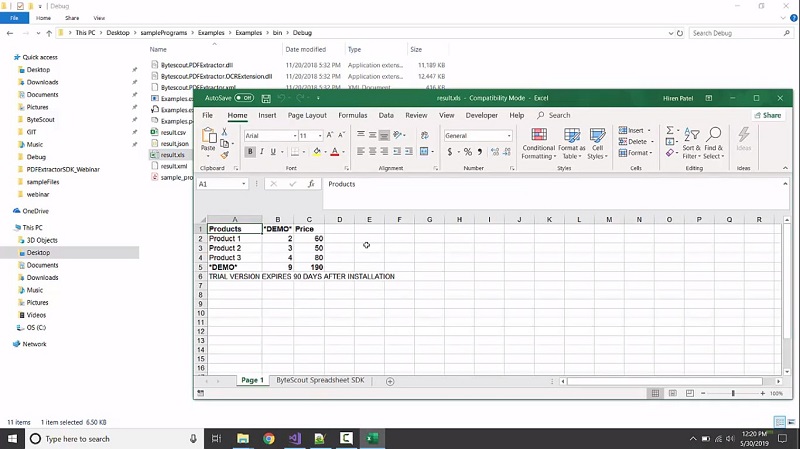 Export PDF to Excel