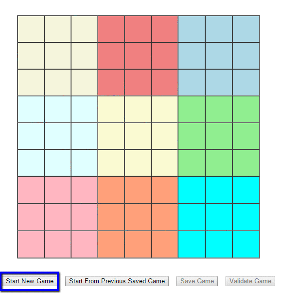 Create a Sudoku Game in JavaScript
