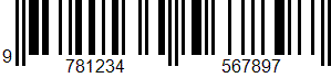 Bookland barcode sample