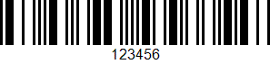 CodaBar barcode sample