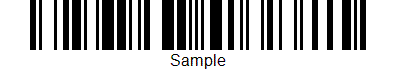 Code128 bar code sample image