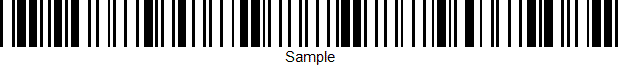 Code39 sample barcode