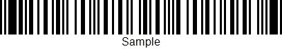 Code93 sample barcode image output