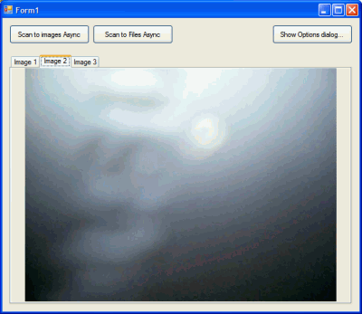screenshot of Visual Basic .NET test application  with Scan SDK