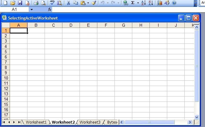 Excel XLS document with 2nd worksheet selected by default