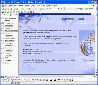 PowerPoint main window