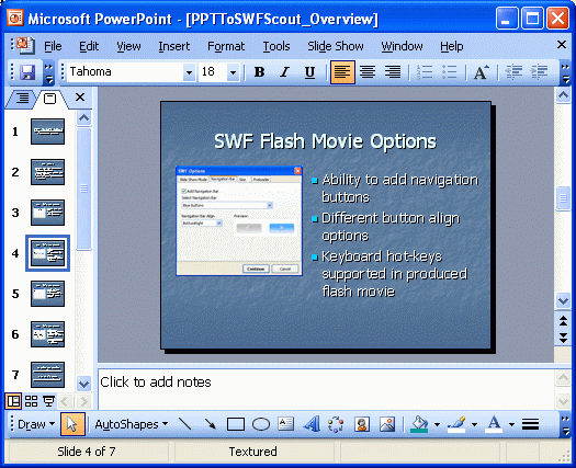 Original PowerPoint presentation about PPT To SWF Scout (sample)