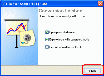 Conversion Finished page