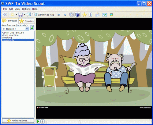 Flash animation swf file