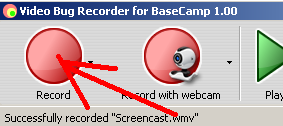 Click Record button to start video recording from your desktop