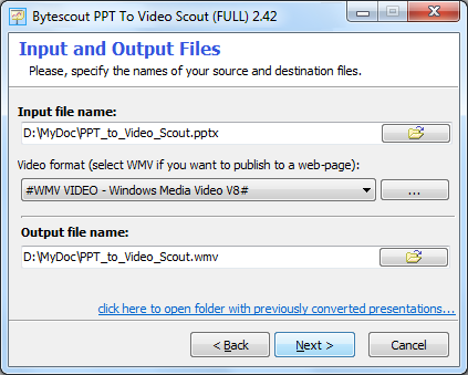 Record live webcam video when converting ppt to video